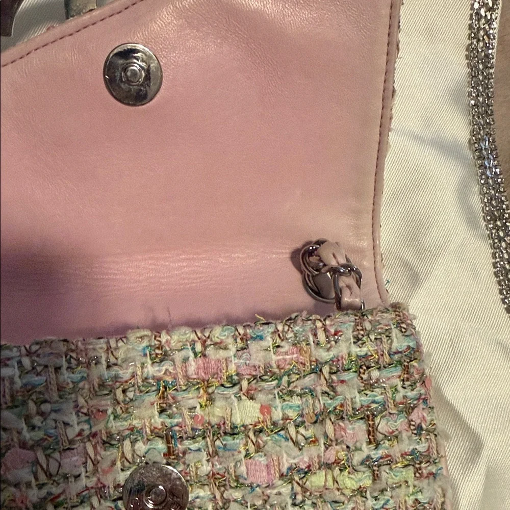 Chanel Multicolor Tweed Shoulder Bag